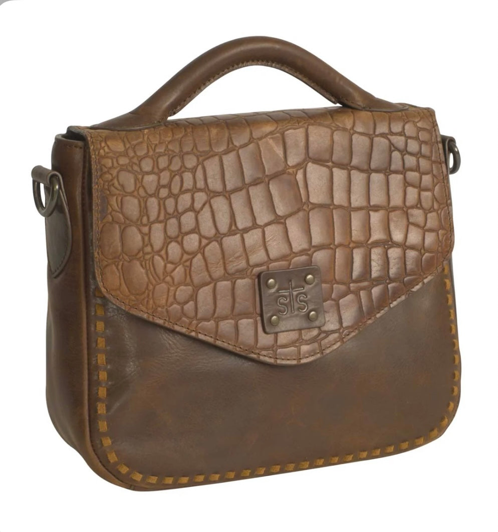 STS Catalina Croc Dakota Crossbody