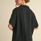 BOXED COLLAR SS BLACK TOP