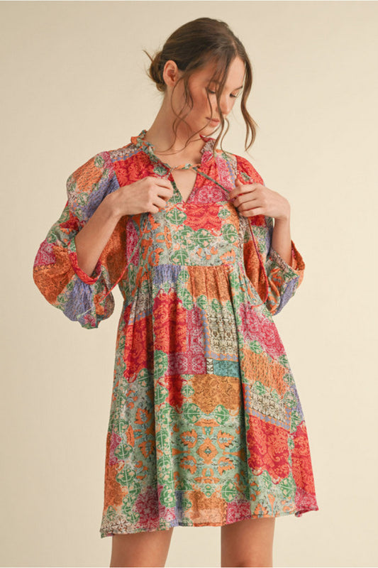 ALL THE PATCHES DRESS
