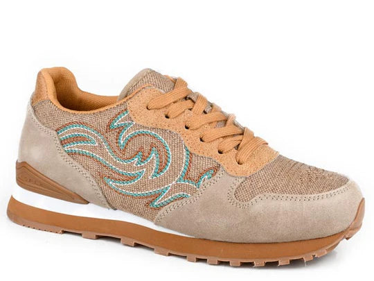 ROPER COW-SUEDE WESTERN STITCH SNEAKER