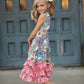 3 RUFFFLE DRESS