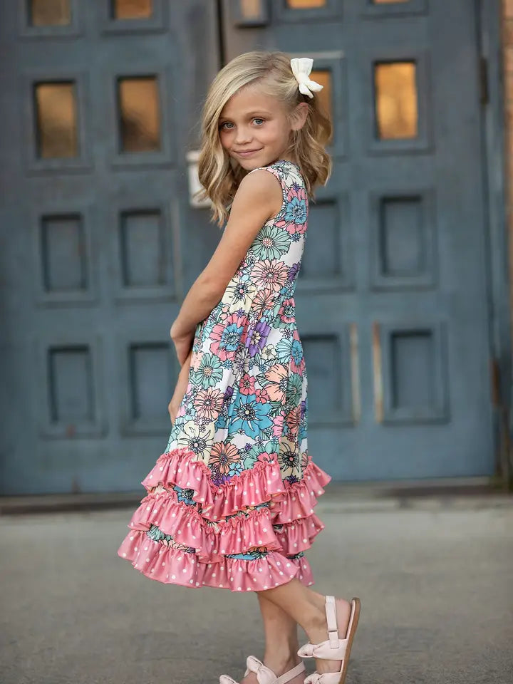 3 RUFFFLE DRESS