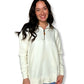 QUILTED IVORY PULLOVER