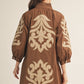 LUX EMBELLISH BROWN DRESS