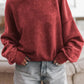 CREW NECK RED SWEATER