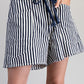 WASHED STRIPE SHORTS