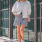 WASHED STRIPE SHORTS