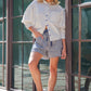 WASHED STRIPE SHORTS