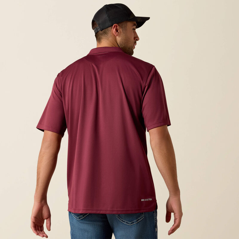 MNS TEK SS MAROON POLO