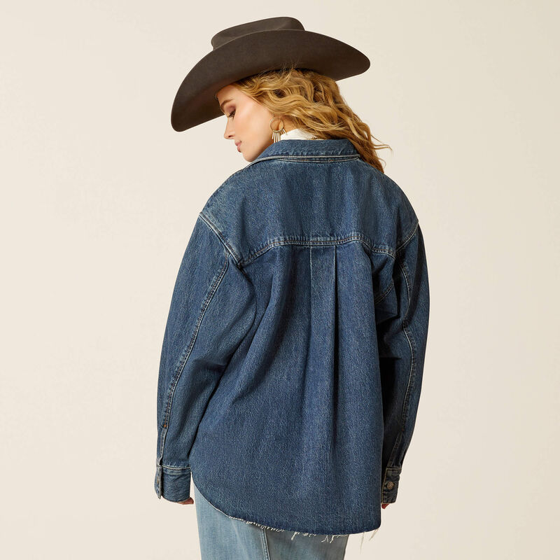 ARIAT WMS DENIM SHIRT JACKET