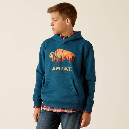 ARIAT BOYS BISON HOODIE