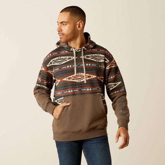 ARIAT MN COLOR BLOCK HOODIE