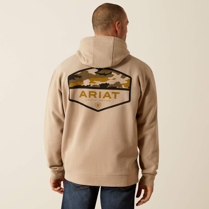 ARIAT MN CAMO HEX HOODIE