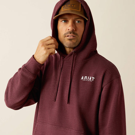 ARIAT MN WEST FLAG HOODIE