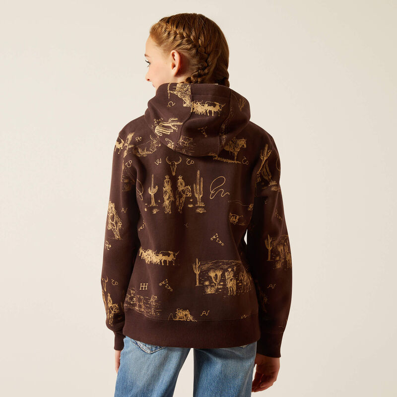 ARIAT GIRL RANCHIN HOODIE