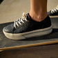 WM SKYLAR BLK EMB SHOE