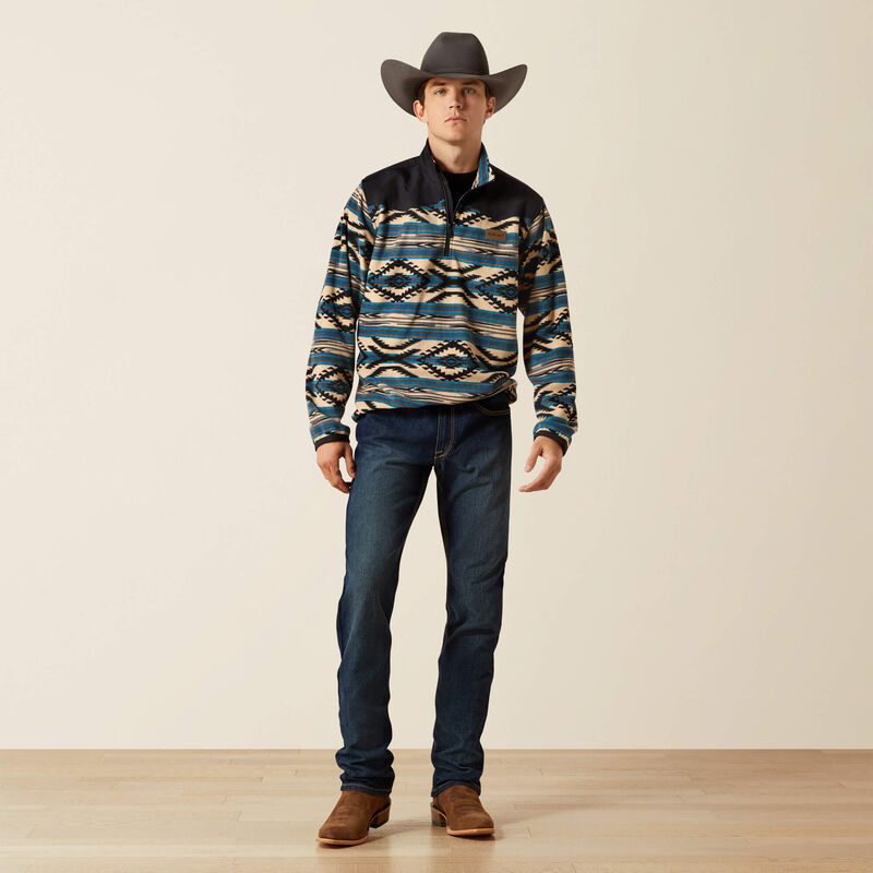 ARIAT MN TEAL SOUTHWEST BASIS SWEATER