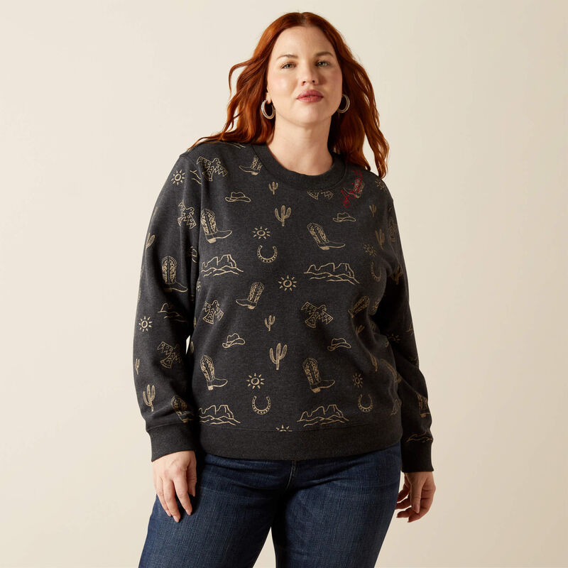 ARIAT WM ESSENTIAL CREW SWEATSHIRT