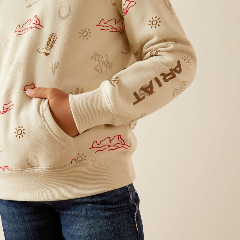 ARIAT GIRL STAMPS LAYLA SWEASHIRT