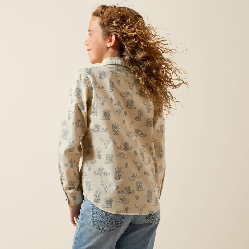 ARIAT GIRLS MILA SNAP LS