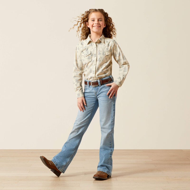 ARIAT GIRLS MILA SNAP LS