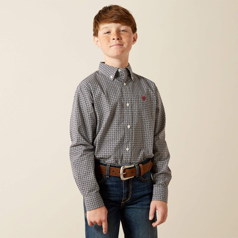 ARIAT BOYS TOBIAS LS SHIRT