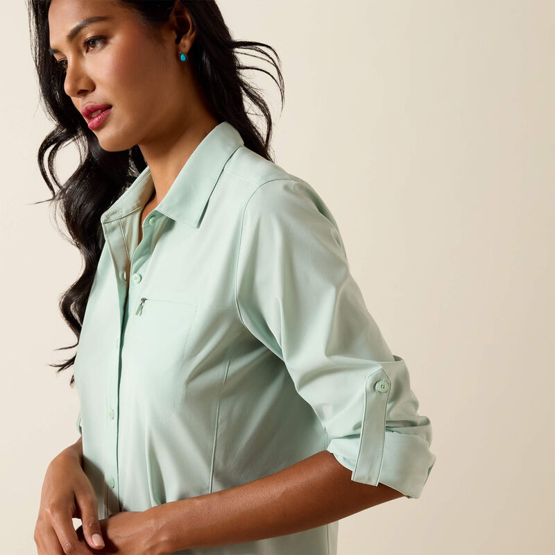 WM VentTEK LS GREEN SHIRT