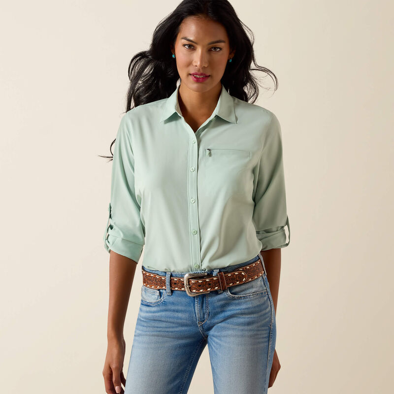 WM VentTEK LS GREEN SHIRT