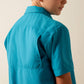 BOY VENT-TEK OUTBOUND BLUE MOON TURQUOISE SS SHIRT