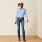 ARIAT WM KIRBY PRO LS BLUE STRIPE