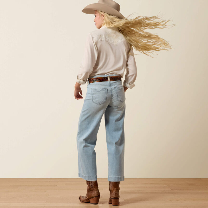 PERFECT RISE CLARE WIDE CROP JEANS