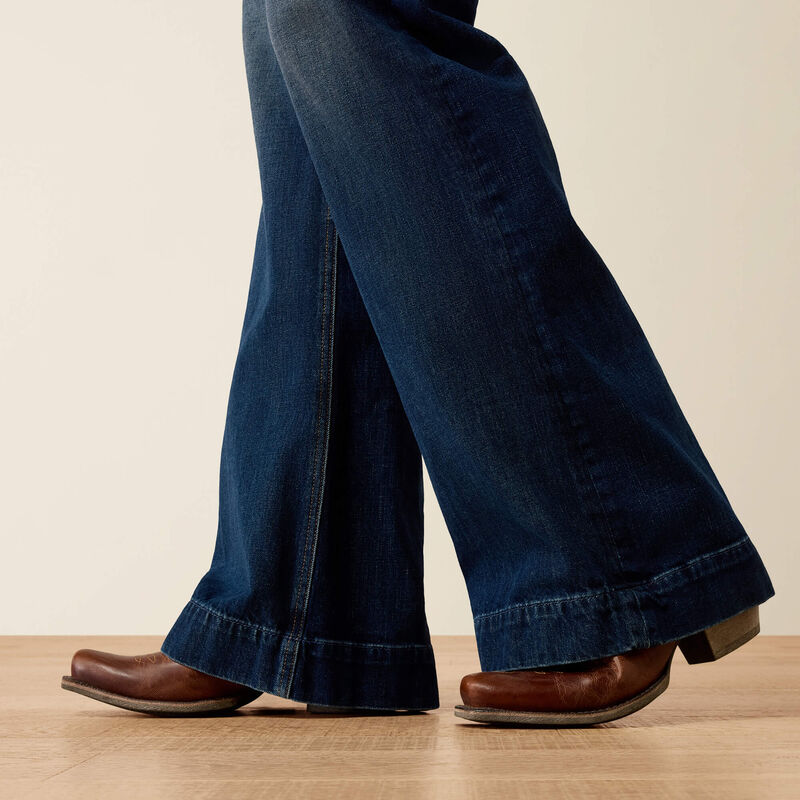 PERFECT RISE PETRA FLIPSIDE WIDE LEG JEAN