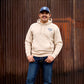 MENS BISON ARCHER OATMEAL HOODIE