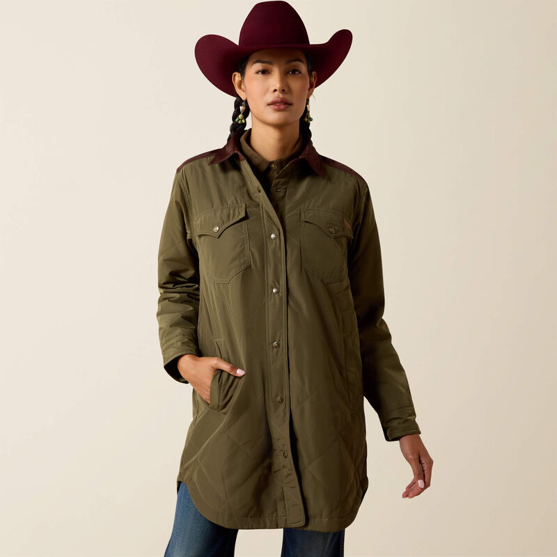 WOMENS DILON GREEN PARKA