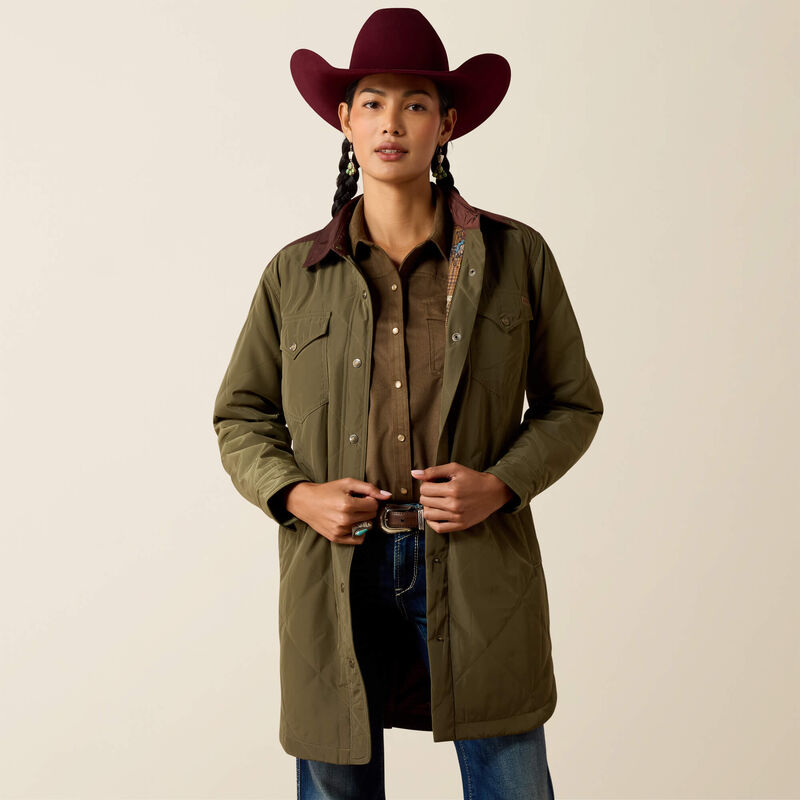 WOMENS DILON GREEN PARKA