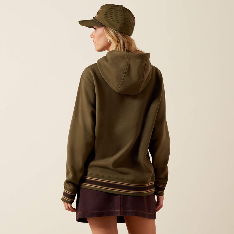 WOMENS THREADED THROUGH HOODIE