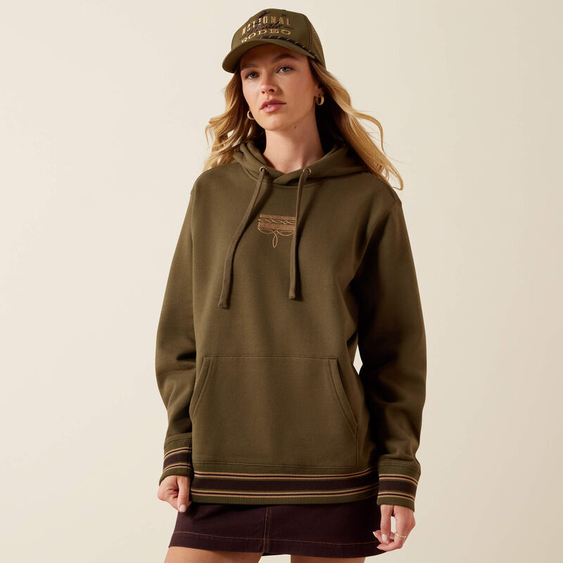 WOMENS THREADED THROUGH HOODIE