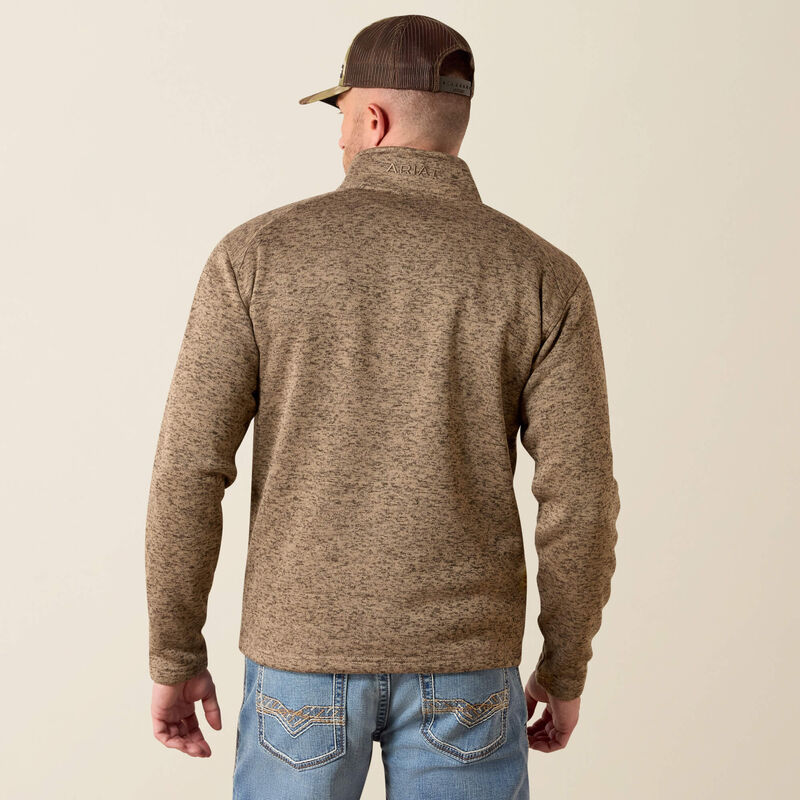 MEN CALDWELL 1/4 ZIP TAN