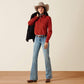 WOMENS BILLIE JEAN BURNT HENNA LS