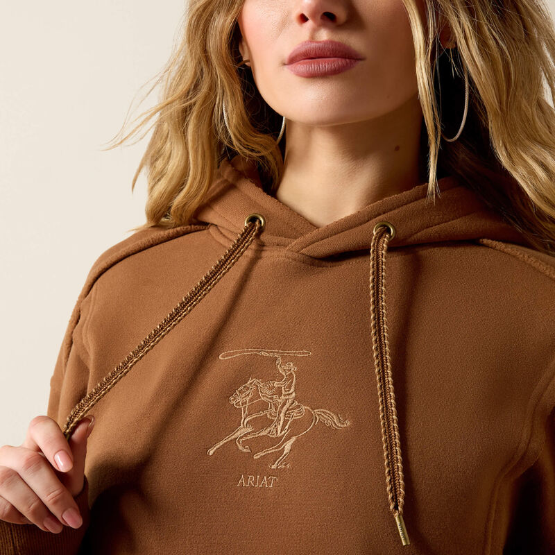 WOMENS DAYDREAMER BROWN HOODIE