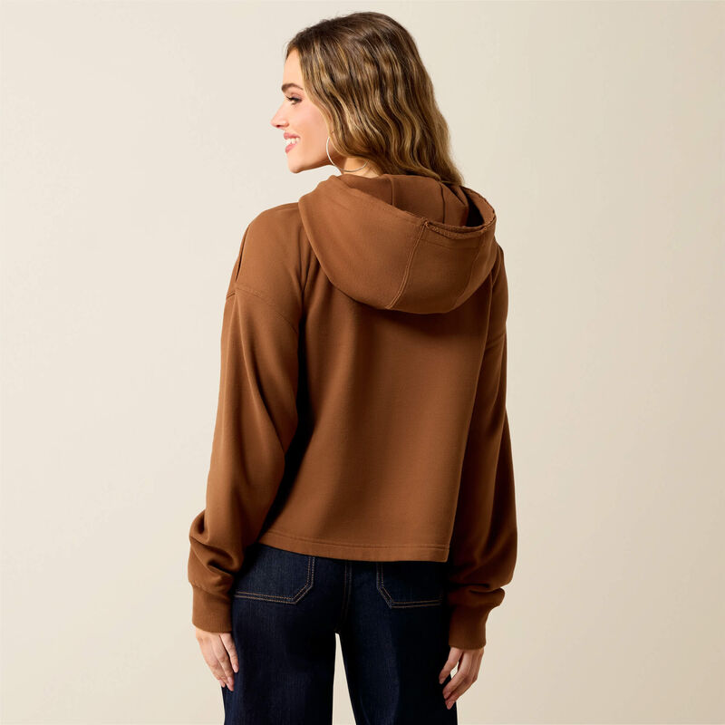 WOMENS DAYDREAMER BROWN HOODIE