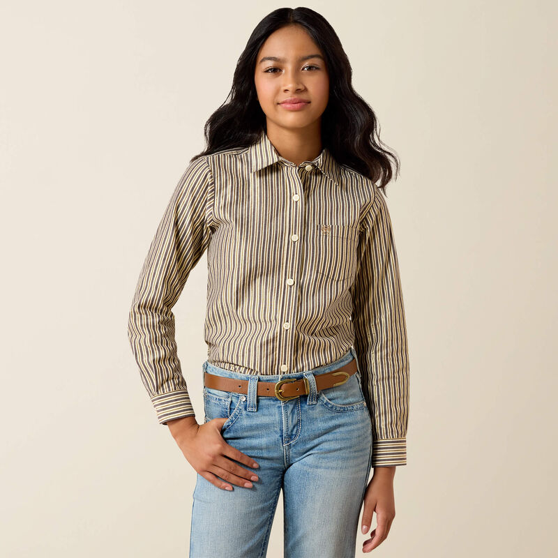 GIRLS STRIPE KIRBY SHIRT