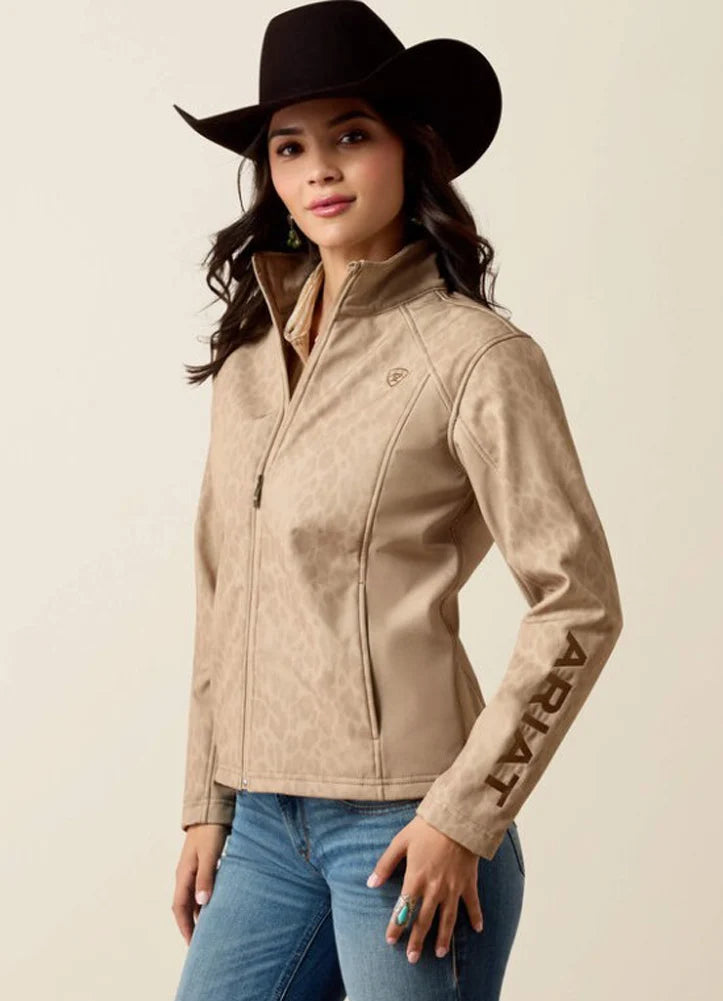 WOMENS SOFTSHELL LEOPARD JACKET