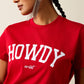 WOMENS COLLEGIATE HOWDY CRIMSON TEE