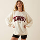 WOMENS COLLEGIATE CREAM ROWDY SWEATER