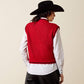 WOMENS TAYLOR RED SWEATER VEST