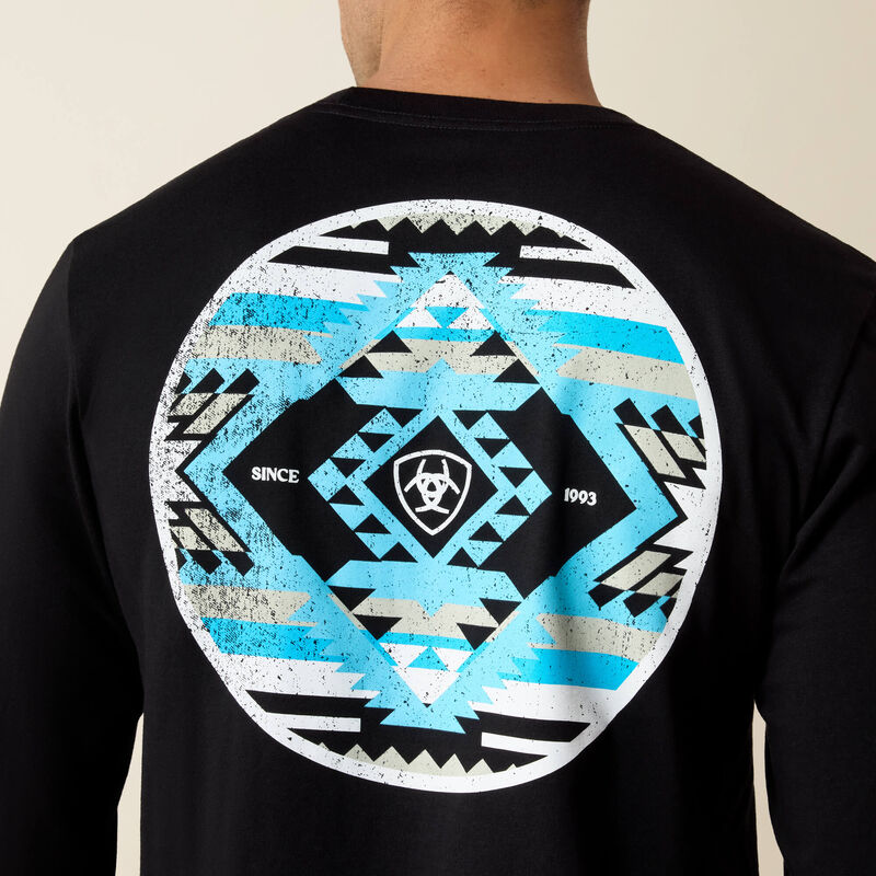 MENS DESERT WANDERER CIRCLE LONG SLEEVE TEE