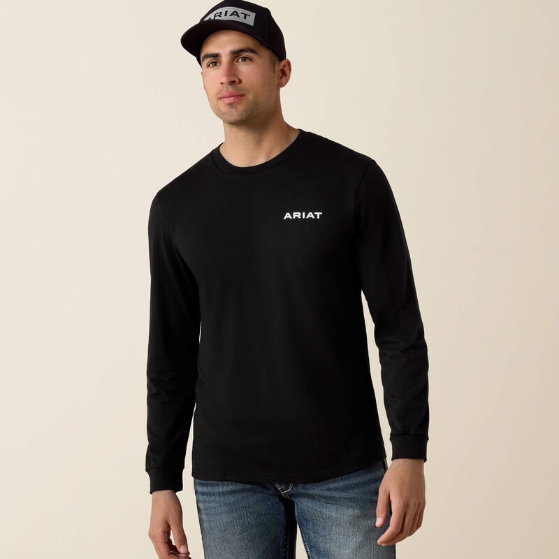 MENS DESERT WANDERER CIRCLE LONG SLEEVE TEE