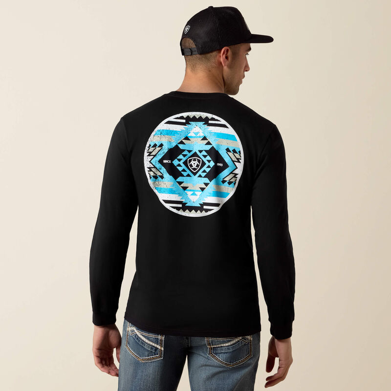 MENS DESERT WANDERER CIRCLE LONG SLEEVE TEE