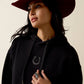 WOMENS DAYDREAMER BLACK HOODIE
